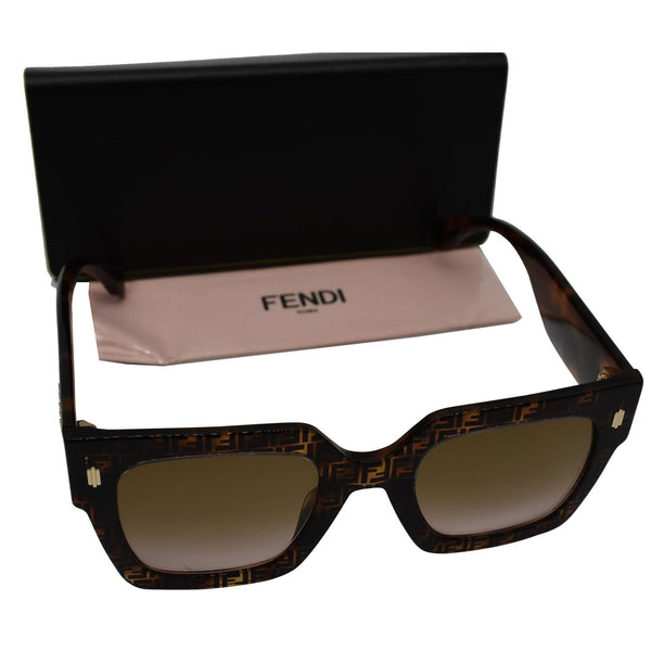 FENDI FF0457/G/S 2VMM2 Havana Sunglasses Brown Gradient Lens