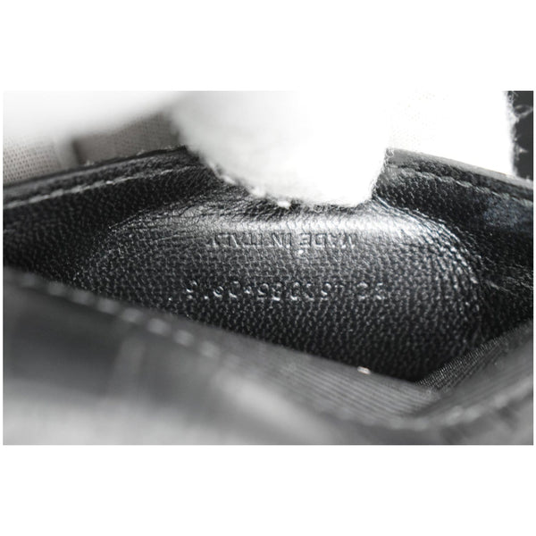 YVES SAINT LAURENT WOC Crocodile-Embossed Shoulder Bag Black - Hot Deals