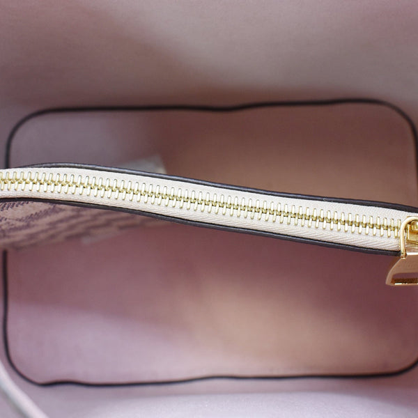 LOUIS VUITTON Neonoe MM Damier Azur Shoulder Bag Rose