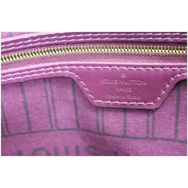 name tag lv Neverfull MM Totem Monogram Canvas Bag