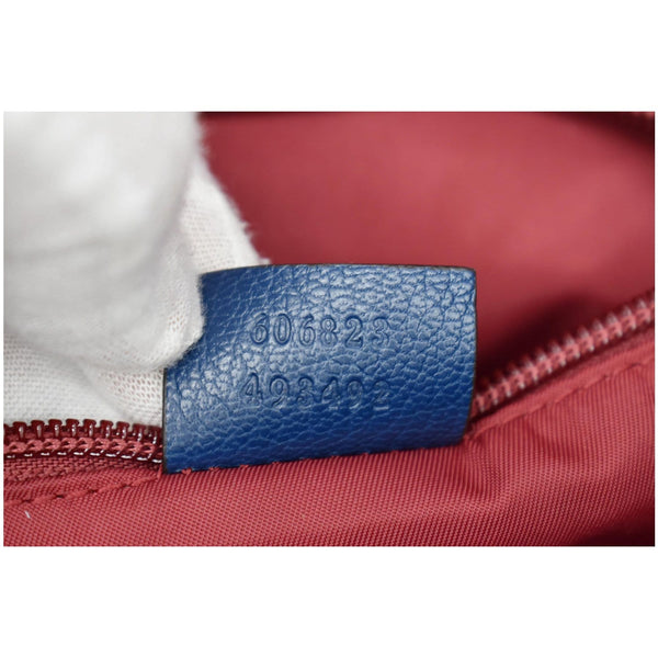 GUCCI Diaper GG Canvas Shoulder Bag Blue 606823