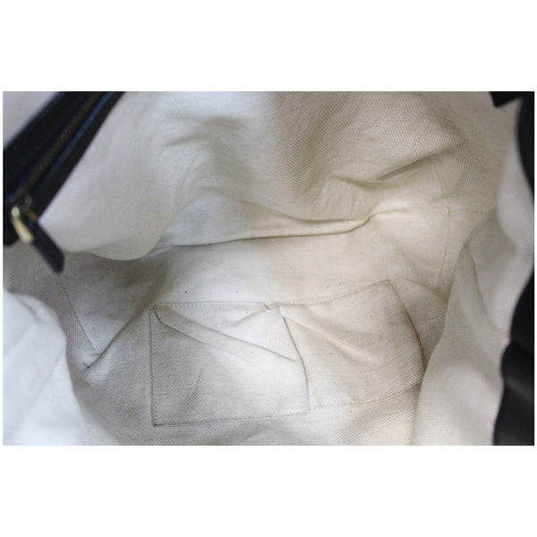 GUCCI Patti Studded Canvas Hobo Shoulder Bag Black 296870