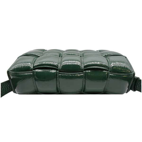 BOTTEGA VENETA Padded Cassette Leather Crossbody Bag Dark Green