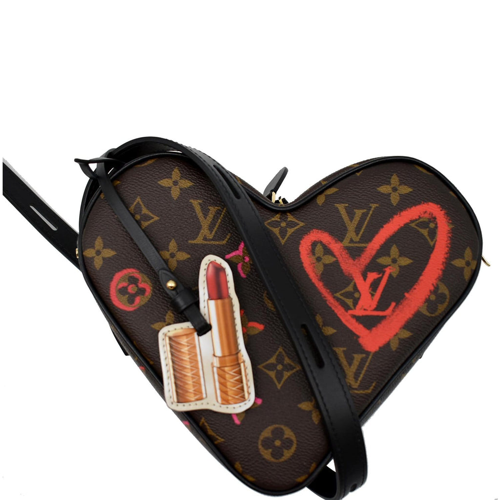 Louis Vuitton Limited Edition Brown Monogram Coated Canvas Sac Coeur Heart  Bag with Gold Hardware