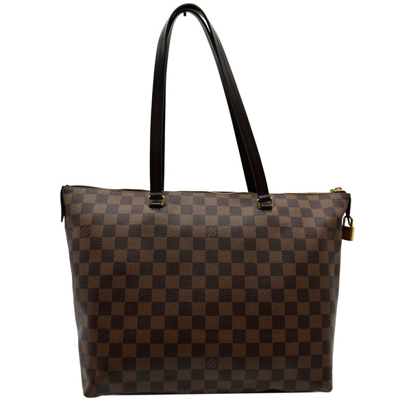 LOUIS VUITTON Iena MM Damier Ebene Shoulder Bag Brown