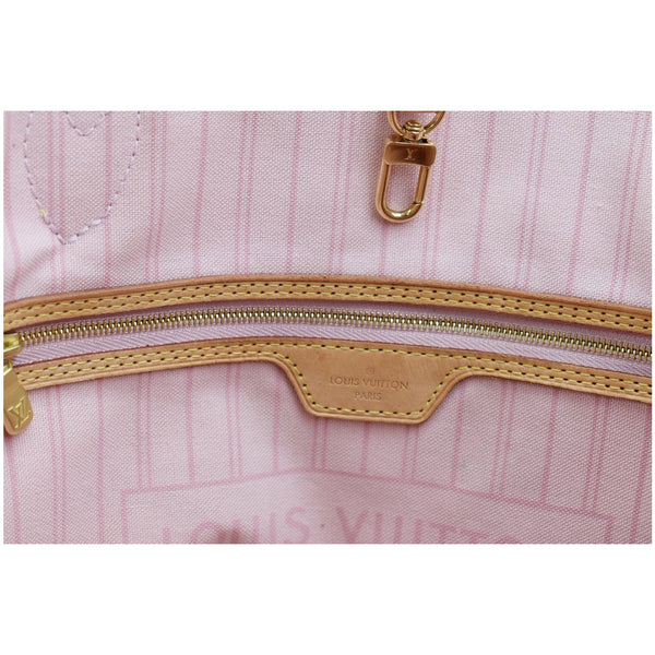 LOUIS VUITTON Neverfull GM Damier Azur Tote Shoulder Bag White