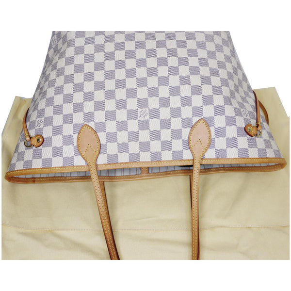 Louis Vuitton Neverfull MM Damier Azur bag top