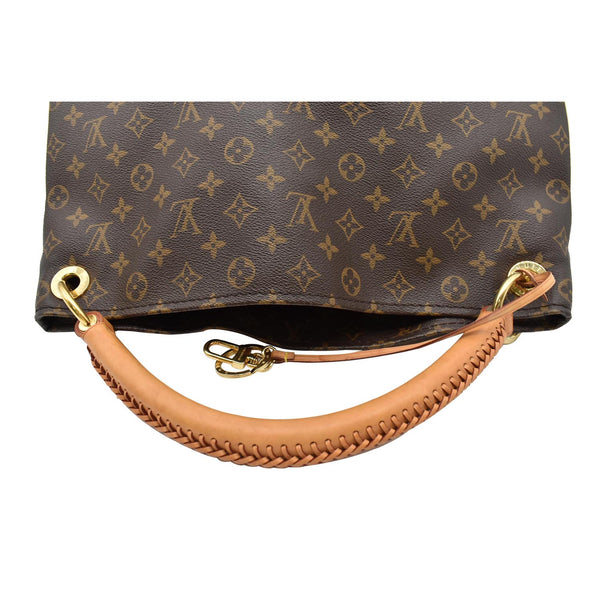 LOUIS VUITTON Artsy MM Monogram Canvas Hobo Bag Brown