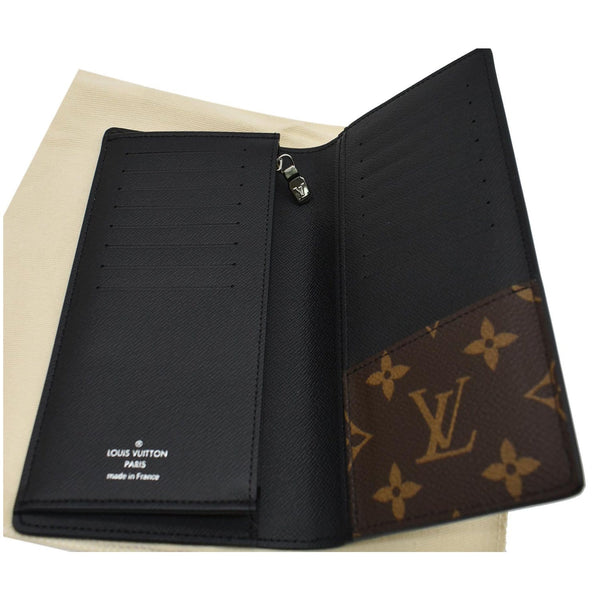 LOUIS VUITTON Brazza Monogram Macassar Wallet Brown