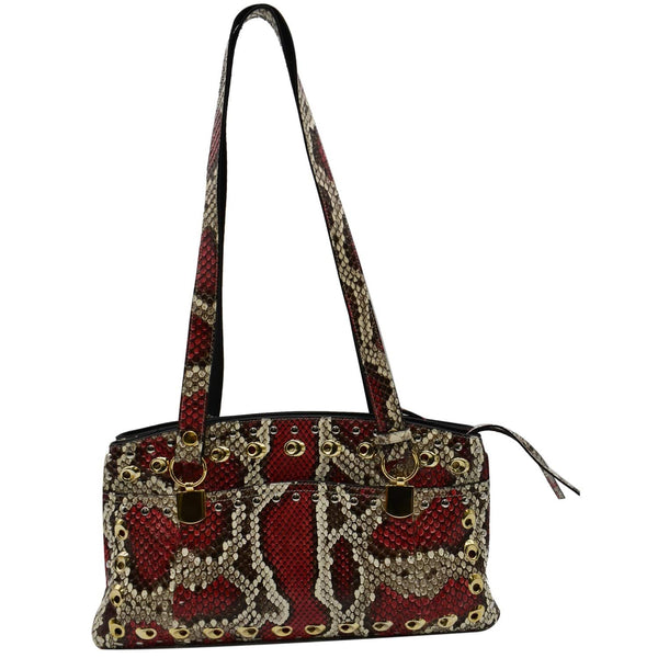 Gucci Large Arli Snakeskin Leather Shoulder Bag Multicolor