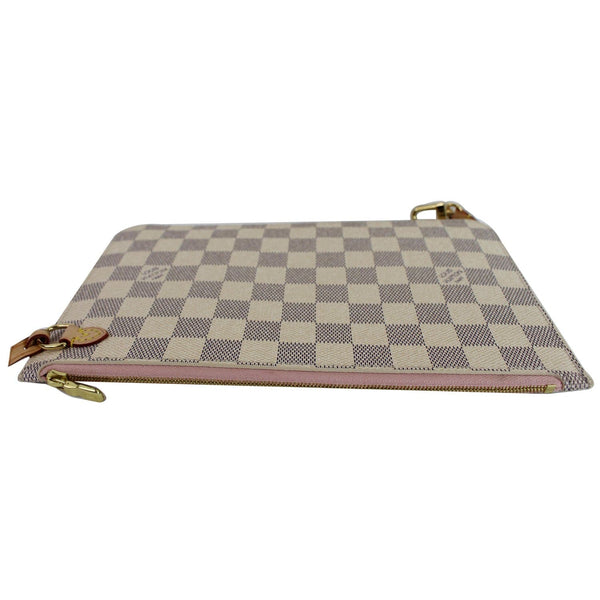 Louis Vuitton Pochette Damier Azur Neverfull MM Pouch top view