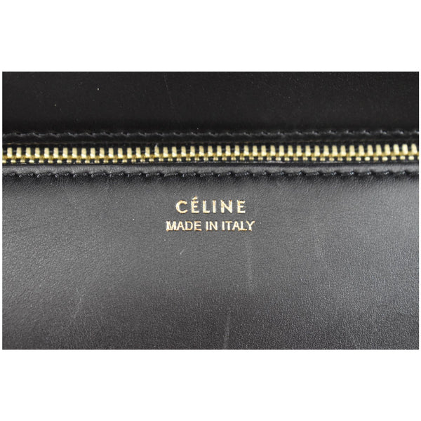 CELINE Tie Knot Felt Calfskin Tote Bag Grey/Black