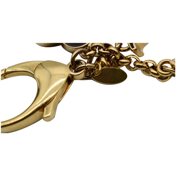 LOUIS VUITTON Fleur de Monogram Bag Charm Gold