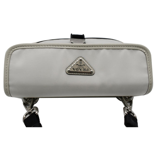 PRADA Re-Nylon Saffiano Leather Smartphone Case Shoulder Bag White