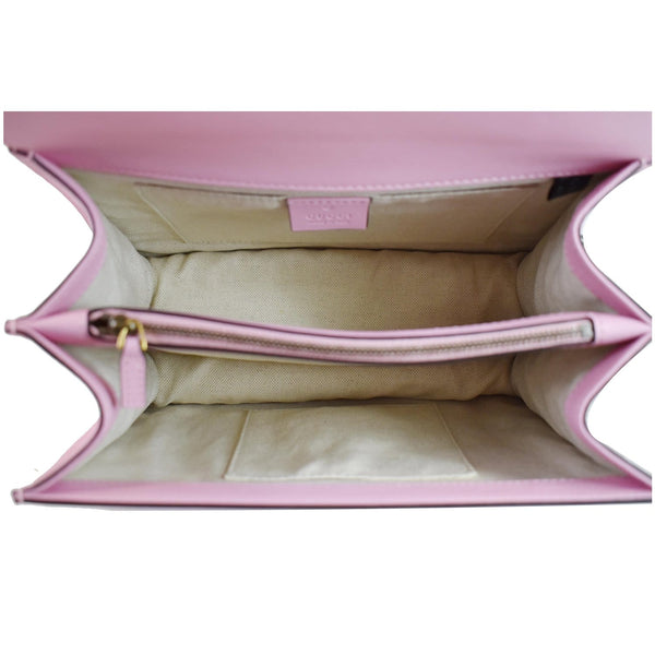 Gucci Dionysus Medium Leather Top Handle bag interior