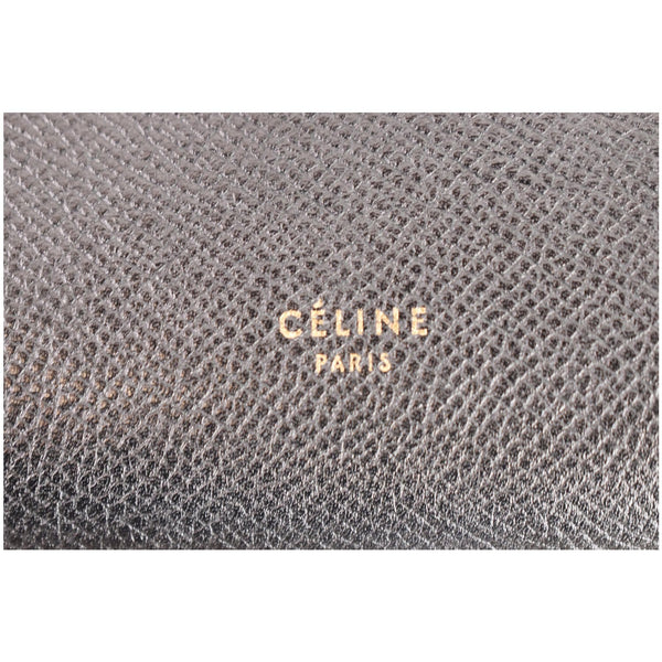 CELINE Micro Belt Grained Calfskin 2Way Shoulder Bag Black