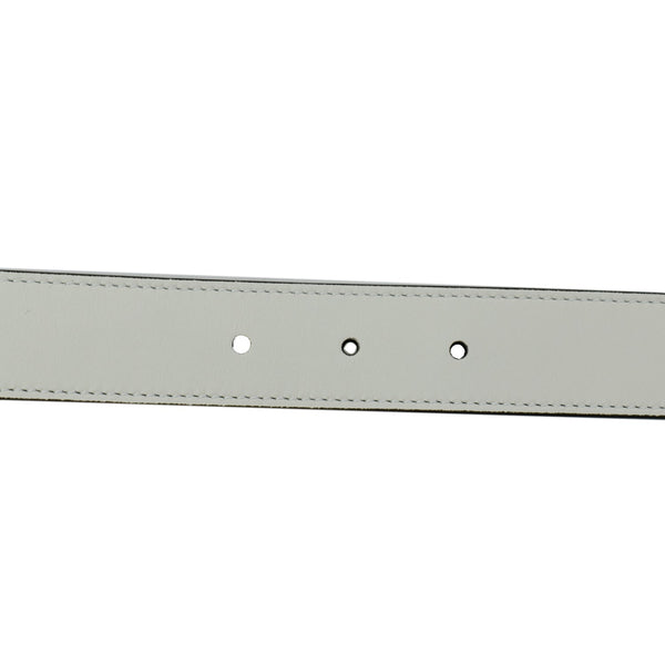 GUCCI Horsebit Interlocking Leather Belt White 550122 Size 95/38