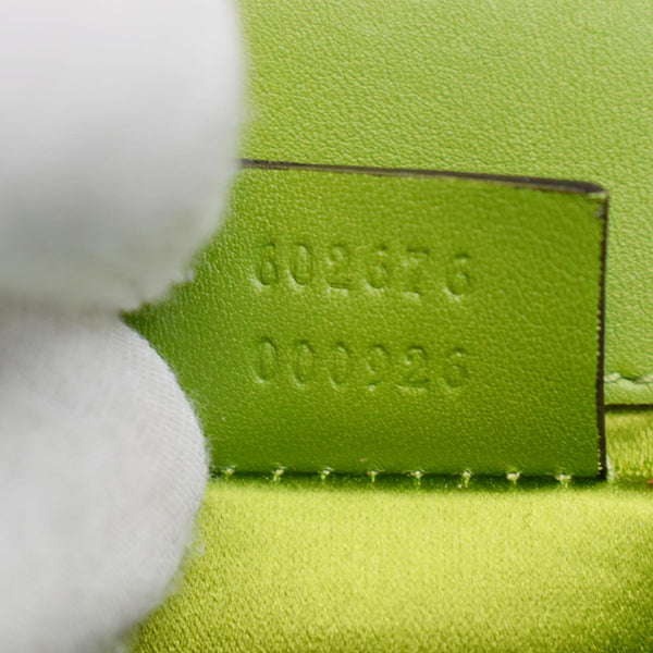 GUCCI Ophidia Silk Embroidered Floral Mini Shoulder Bag Green - Hot Deals