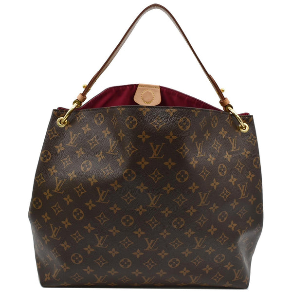 LOUIS VUITTON Graceful MM Monogram Canvas Shoulder Bag Brown