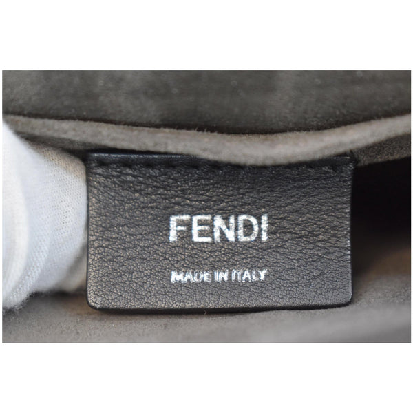 FENDI Mini Kan I Eyes Faces Leather Shoulder Bag Red