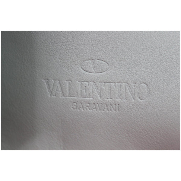 VALENTINO Garavani Rockstud Leather Backpack Light Green