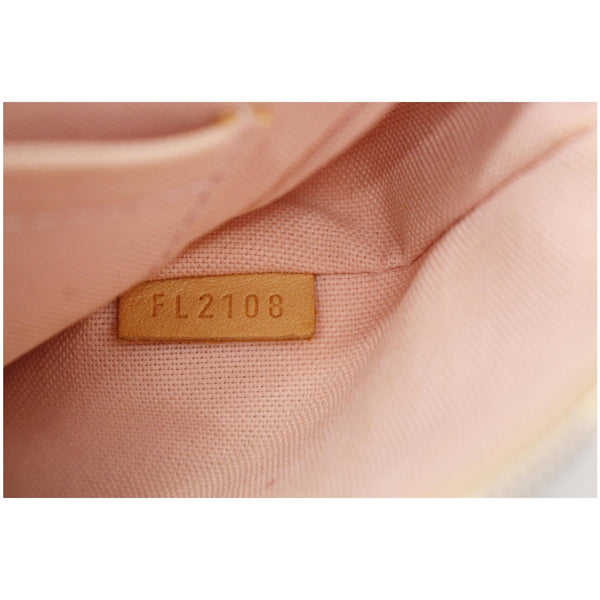 LOUIS VUITTON Croisette Damier Azur Satchel Crossbody Bag White