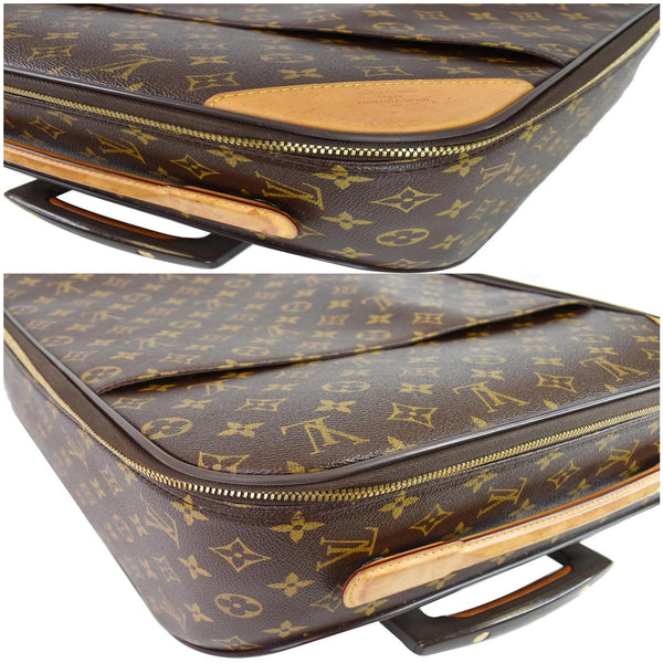 Louis Vuitton Pegase 45 Monogram Canvas Suitcase Bag corners preview