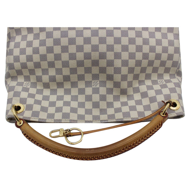 LOUIS VUITTON Artsy MM Damier Azur Shoulder Bag White