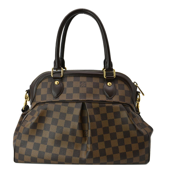 LOUIS VUITTON Trevi PM Damier Ebene Shoulder Bag Brown