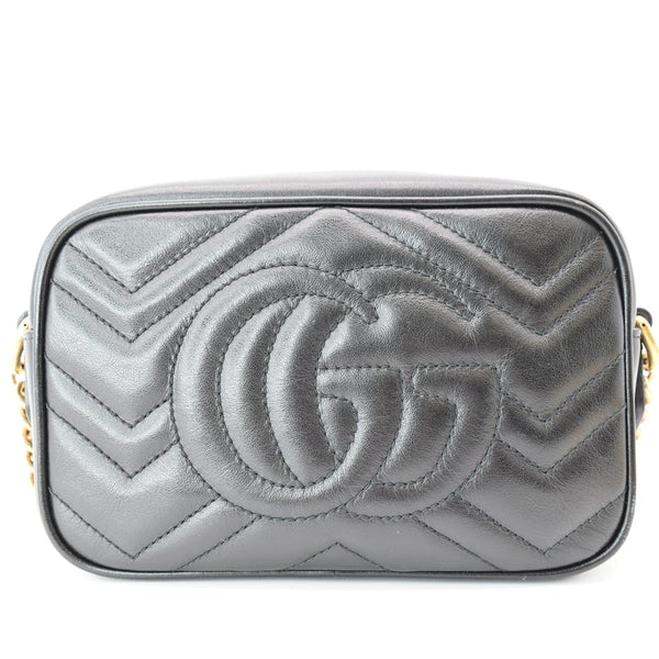 GUCCI GG Marmont Matelasse Mini Leather Crossbody Bag