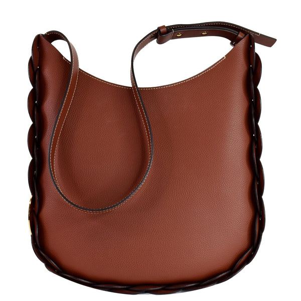 CHLOE Darryl large Grain Leather Hobo/Shoulder Bag Brown