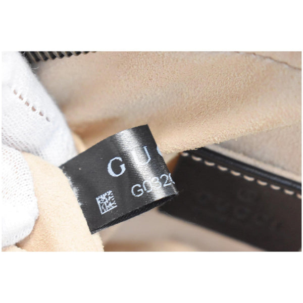 GUCCI GG Marmont Matelasse Mini Leather Crossbody Bag Black 448065