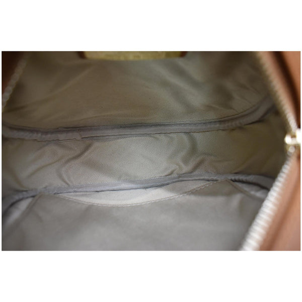 MARIO VALENTINO Mia Logo Leather Crossbody Bag Caramel