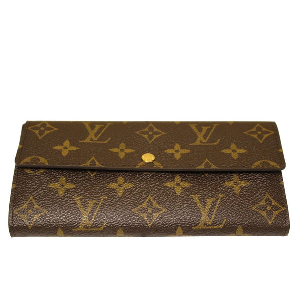 Louis Vuitton Sarah NM Monogram Canvas Wallet Front