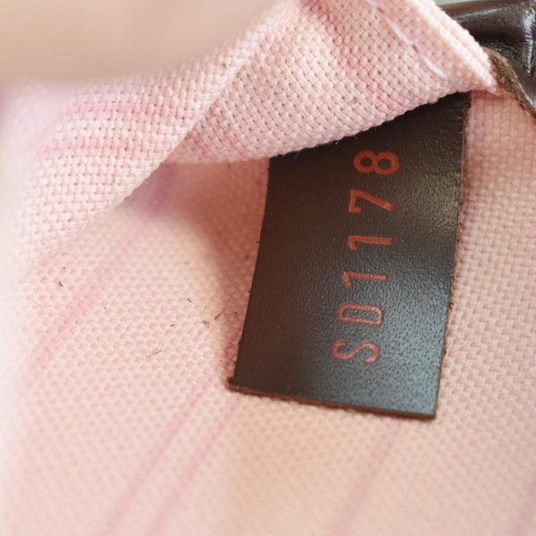 LOUIS VUITTON Neverfull MM Damier Ebene Tote Bag Brown