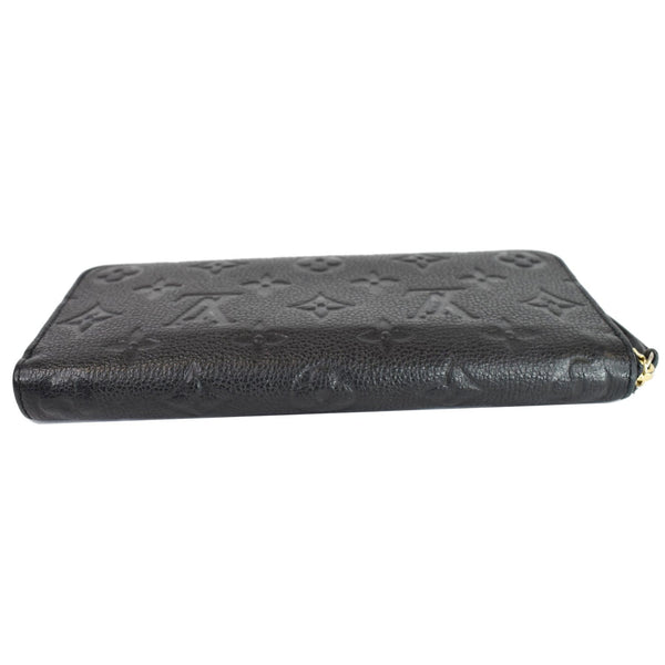 LOUIS VUITTON Clemence Empreinte Leather Wallet Black