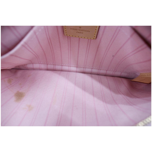 LOUIS VUITTON Neverfull GM Damier Azur Pochette Wristlet Pouch White