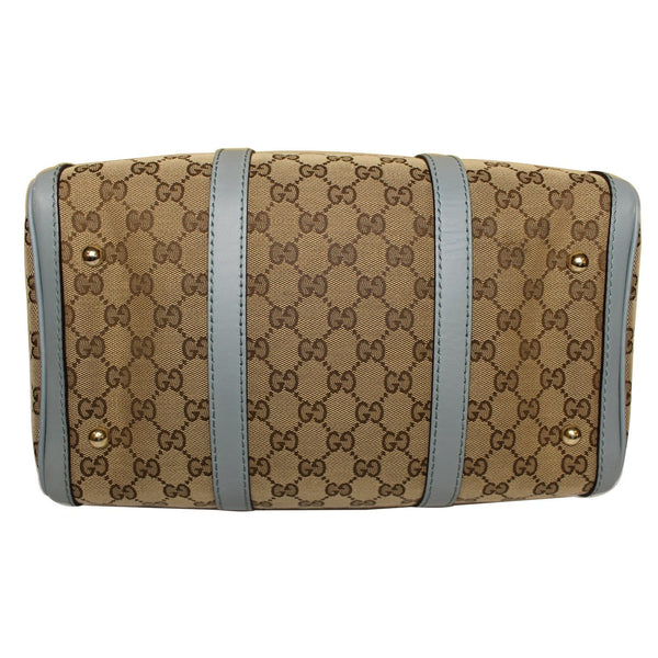 GUCCI Vintage Web Original GG Boston Bag Beige 247205