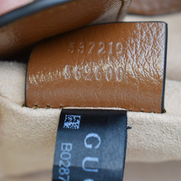 GUCCI Rajah Large Leather Tote Shoulder Bag Brown 537219