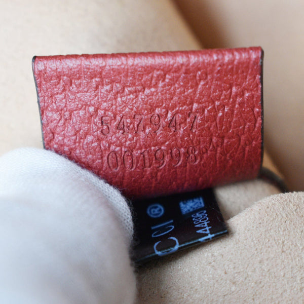 GUCCI Ophidia GG Flora Medium Tote Bag Red 547947