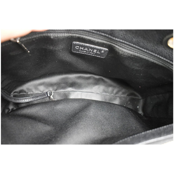 CHANEL Grand Shopping GST Caviar Leather Tote Bag Black