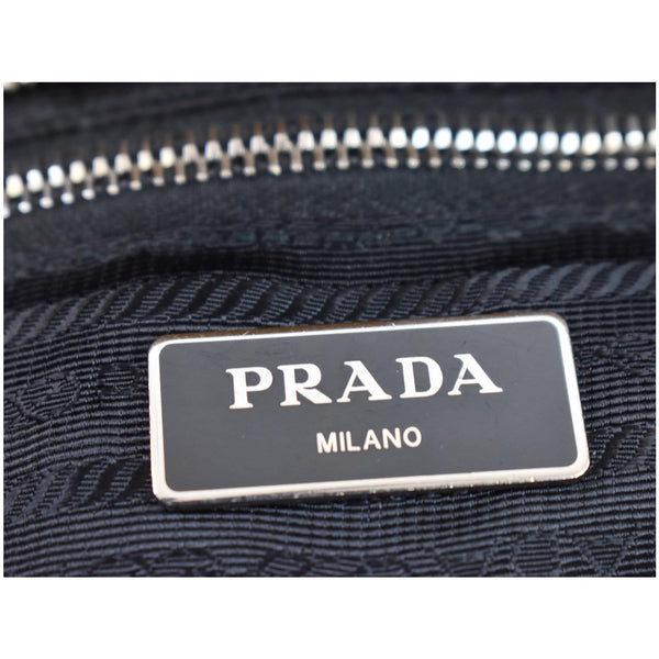 PRADA Vela Nylon Baby Shoulder Bag Black