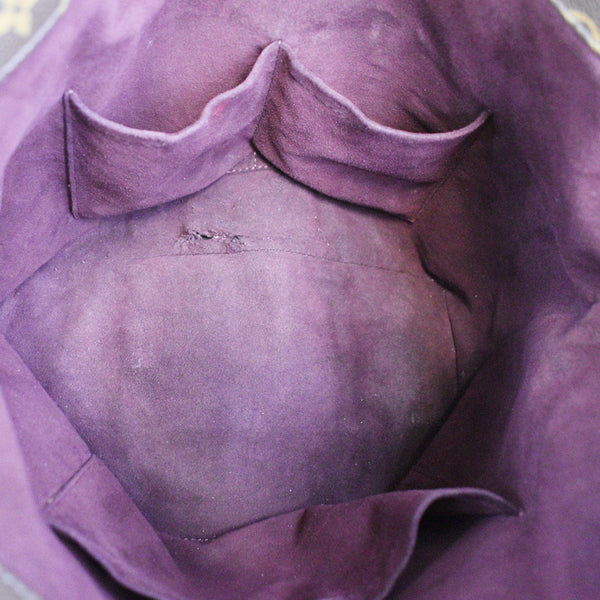 LOUIS VUITTON Melie Monogram Canvas Hobo Bag Brown