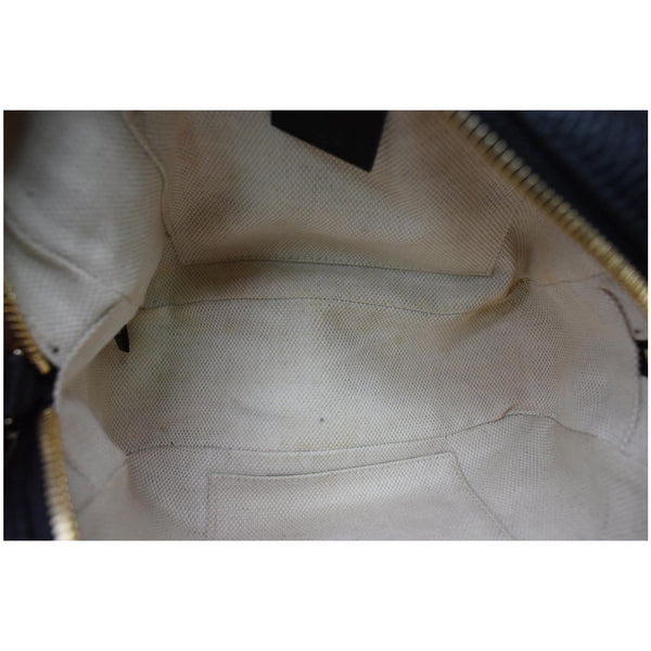 GUCCI Soho Disco Small Pebbled Leather Crossbody Bag Black 308364