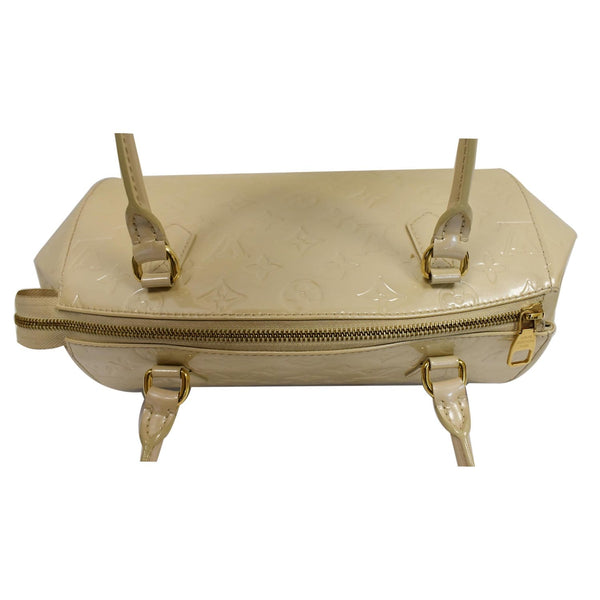 Louis Vuitton Sherwood PM Blanc Corail Monogram Vernis Shoulder Bag Bronze