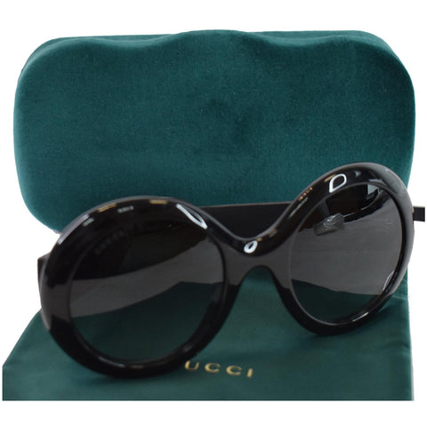 GUCCI Round Sunglasses GG0101S Black