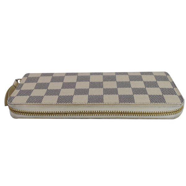 Louis Vuitton Damier Azur Clemence Women Wallet | zip closure