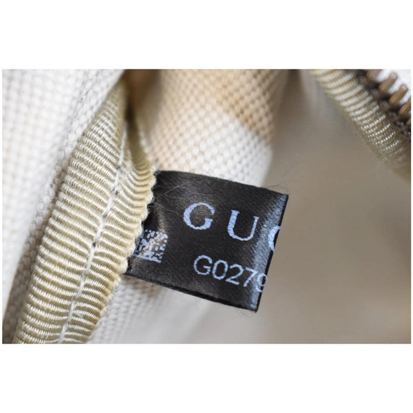 GUCCI Print Leather Medium Belt Waist Bum Bag White 530412