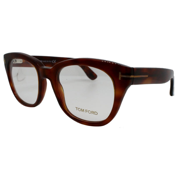 Tom Ford FT5473 053 Unisex Eyeglasses Blonde Havana Frame Demo Lens