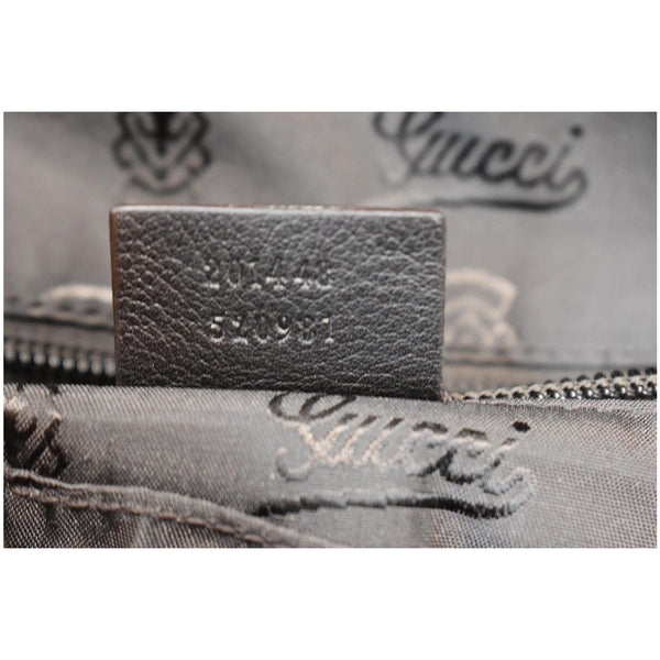 GUCCI Guccissima Leather Messenger Bag Black 201448